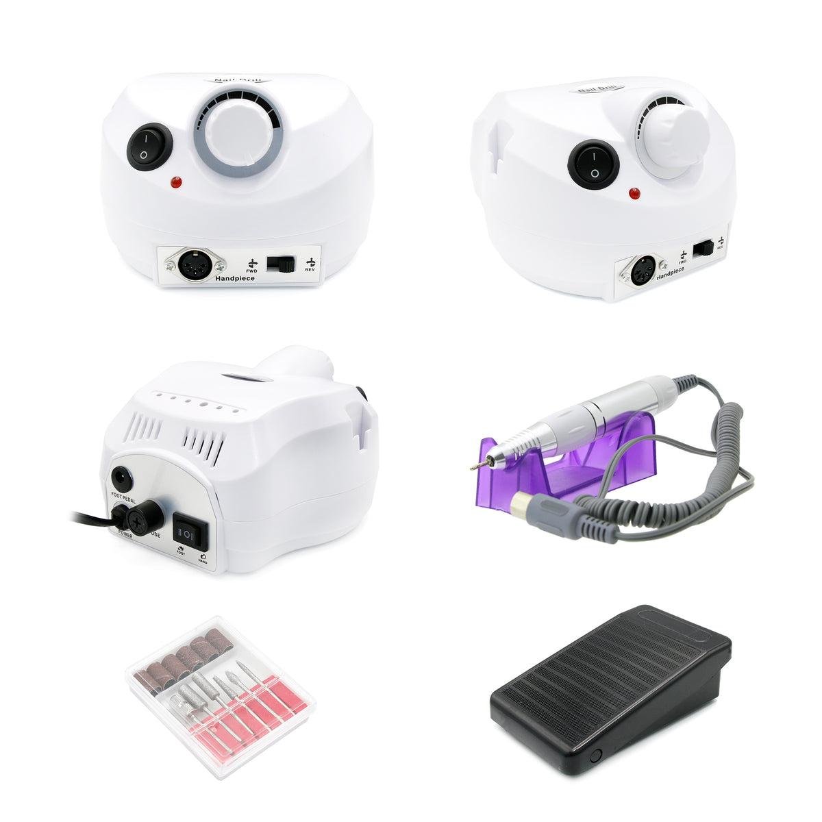 Professional Electric Nail Drill Kit – 35,000 RPM (DM 202)