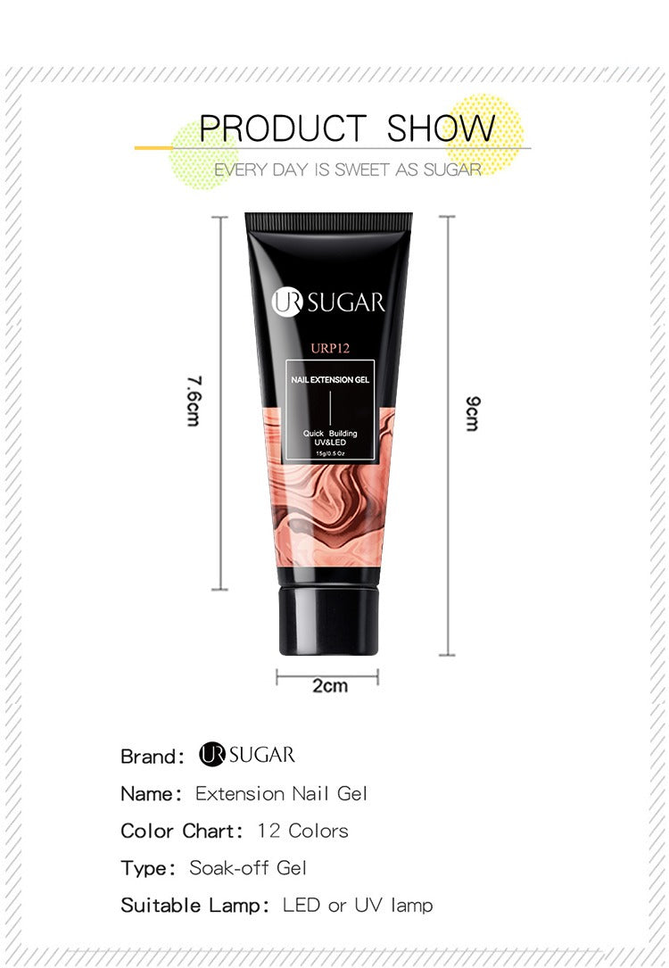 UR Sugar Poly Gel Nail Extension 15ml