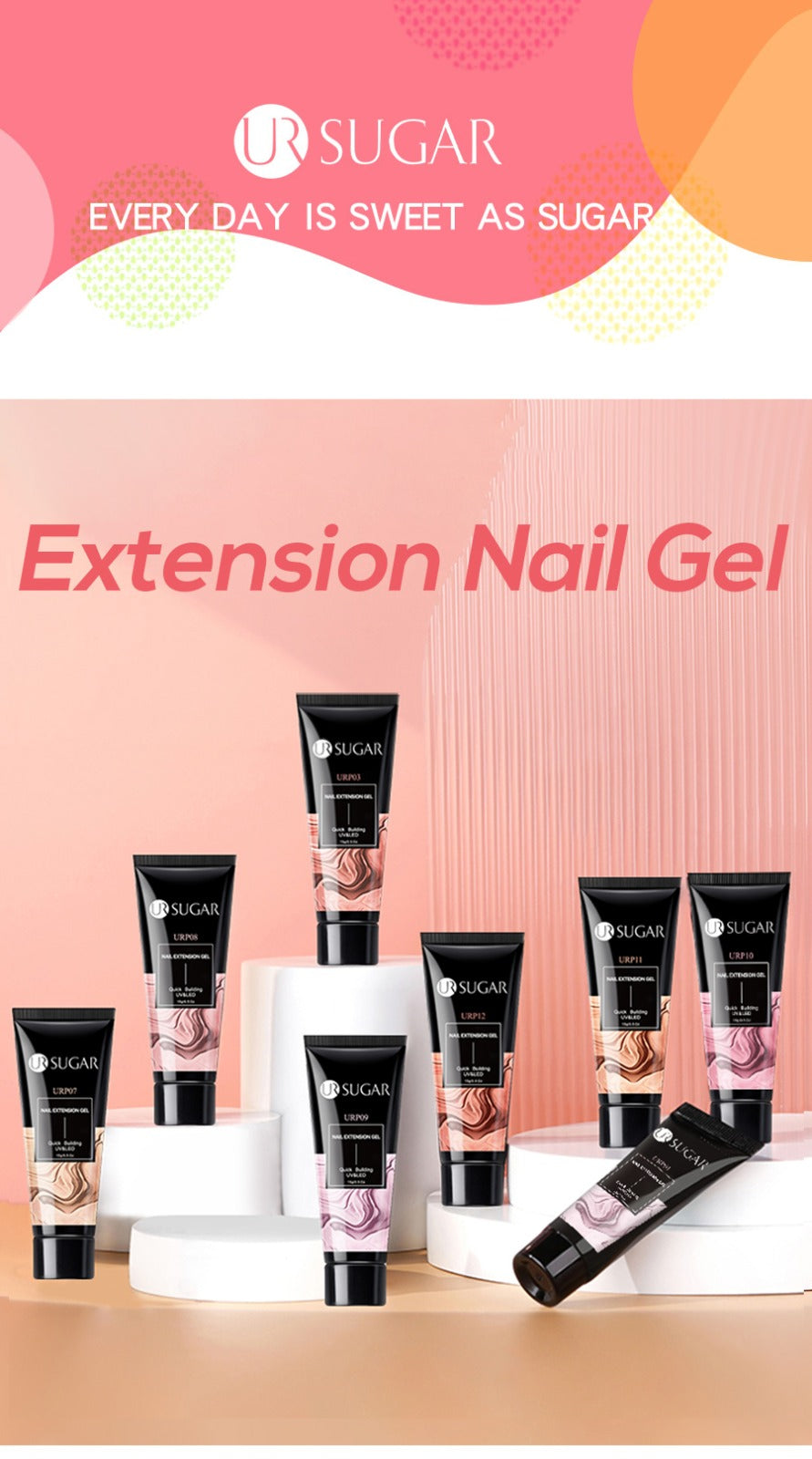 UR Sugar Poly Gel Nail Extension 15ml