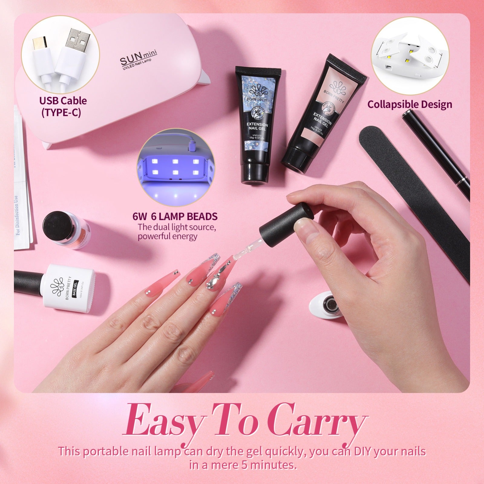 Born pretty Extension Gel Nail kit 15ml