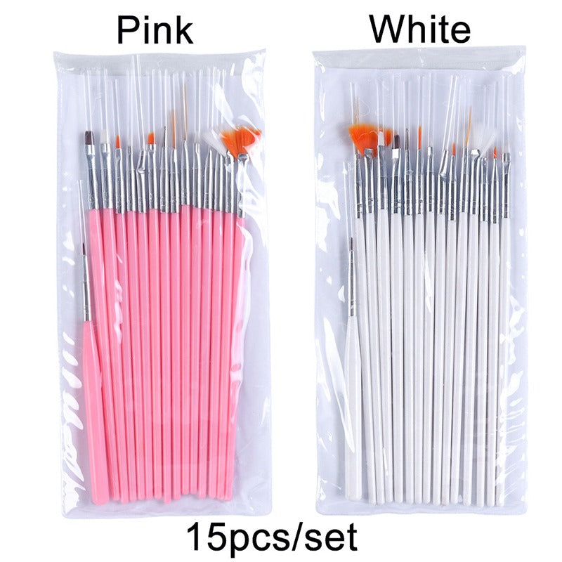15pcs Nail Brush Set
