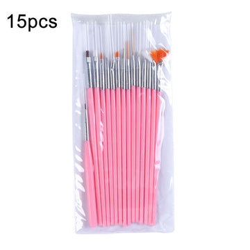 15pcs Nail Brush Set