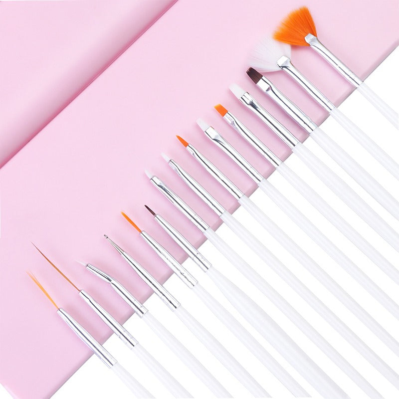 15pcs Nail Brush Set