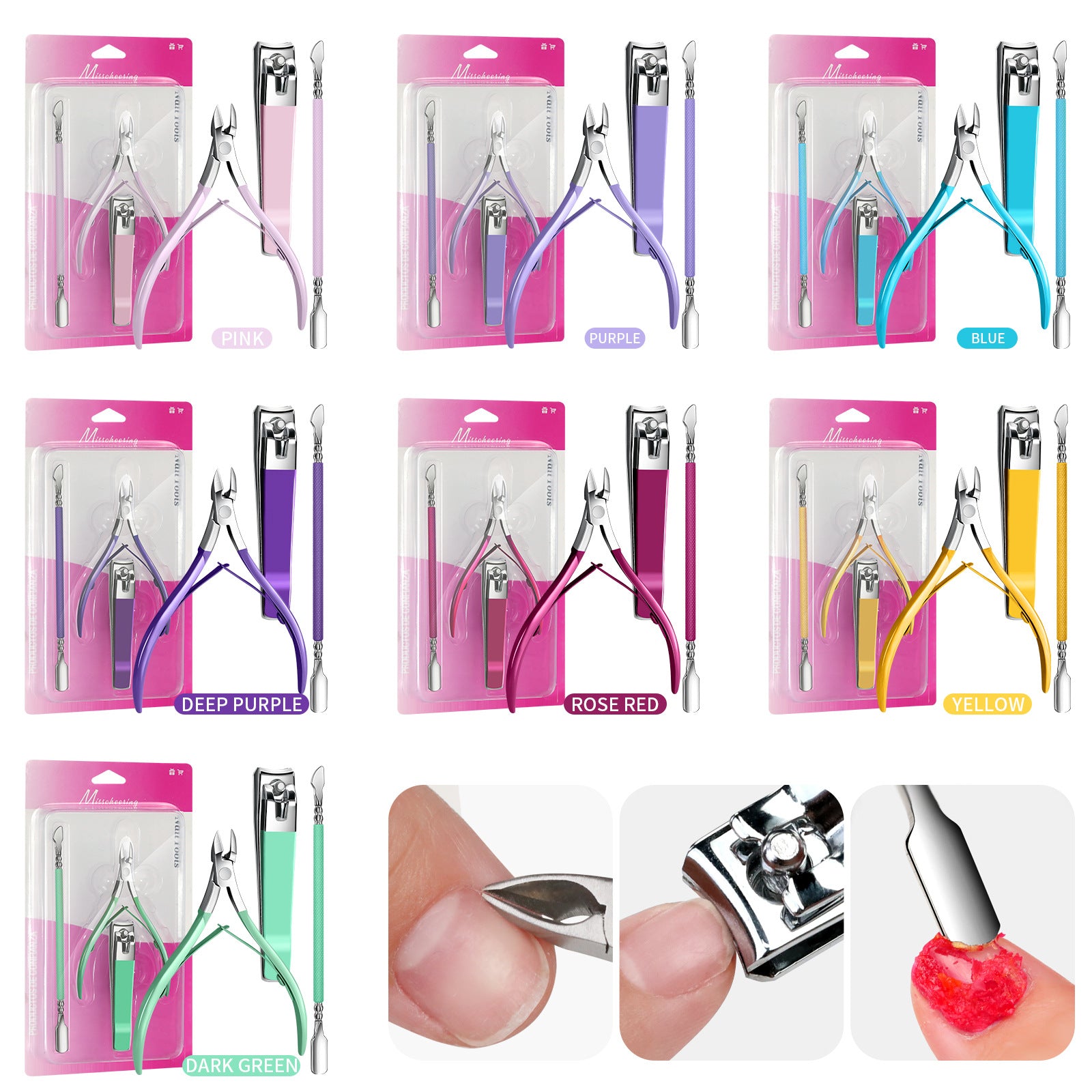 3pcs Nail Set Clippers