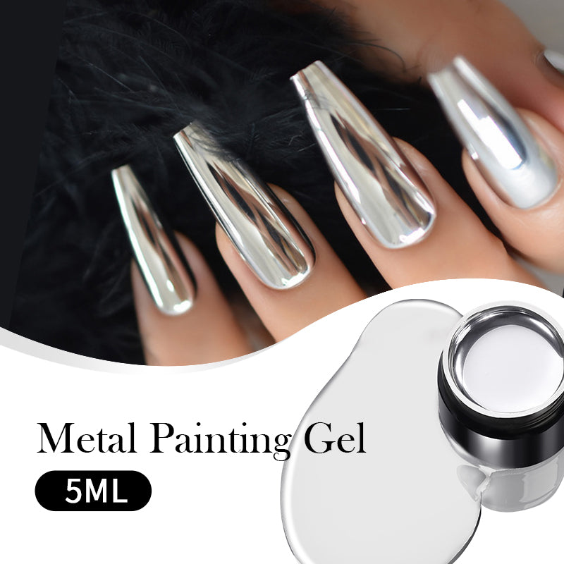 Super Shine Silver Metal Painting Gel