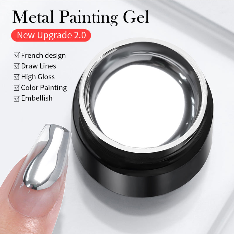 Super Shine Silver Metal Painting Gel