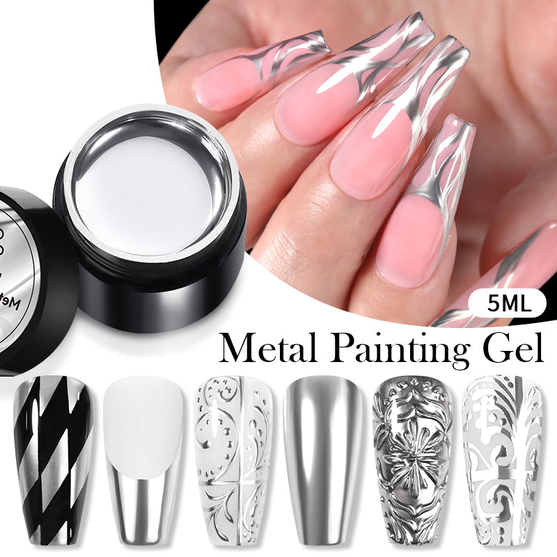 Super Shine Silver Metal Painting Gel