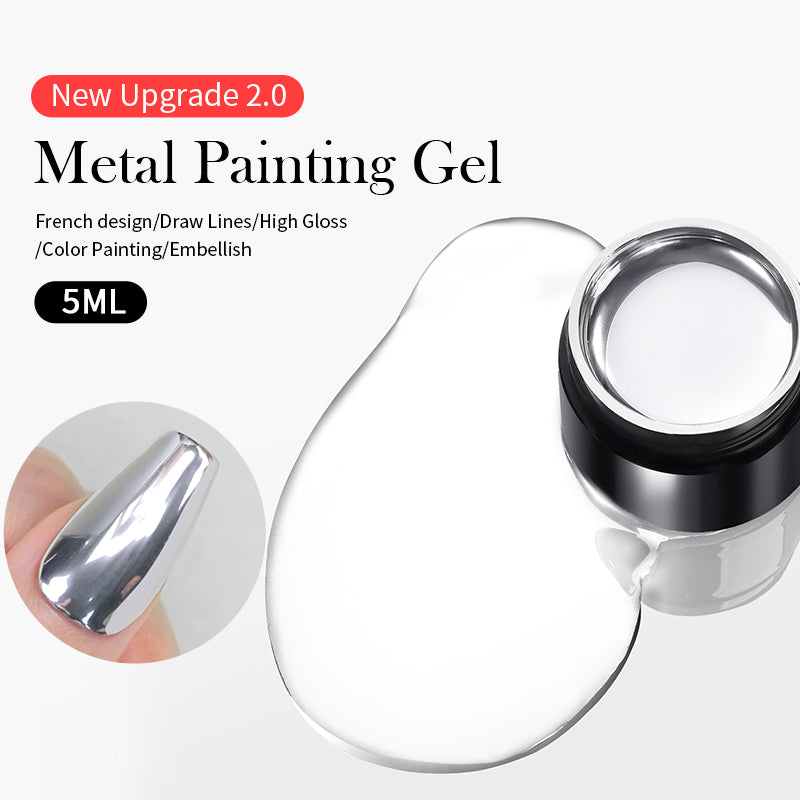 Super Shine Silver Metal Painting Gel