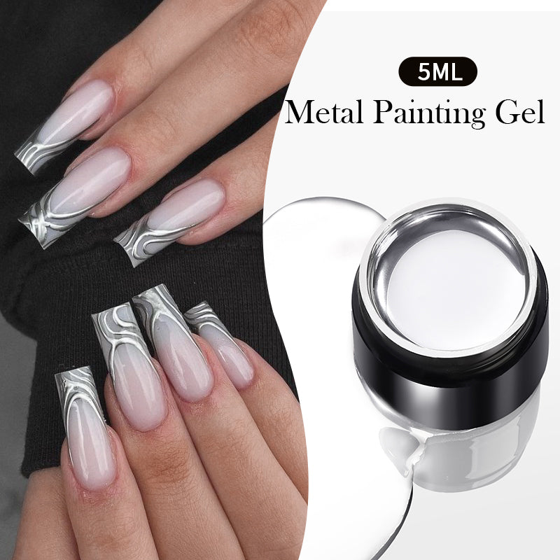 Super Shine Silver Metal Painting Gel