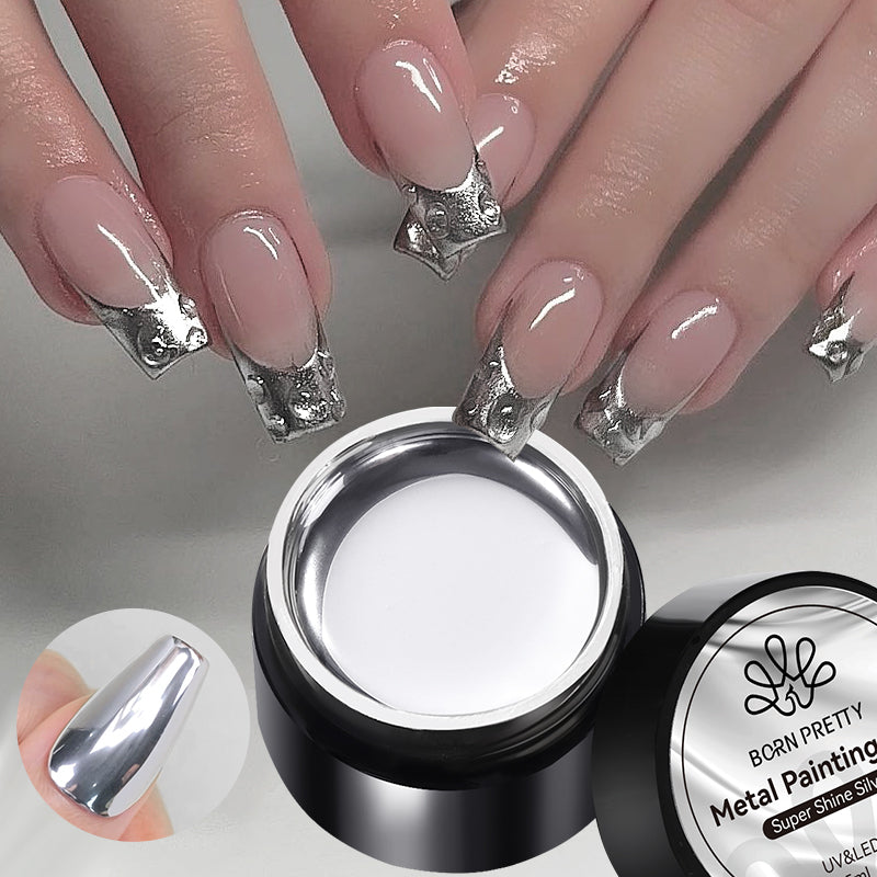 Super Shine Silver Metal Painting Gel