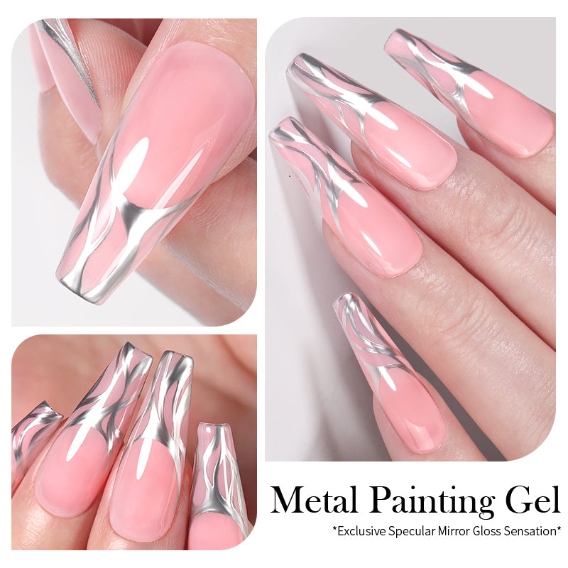 Super Shine Silver Metal Painting Gel