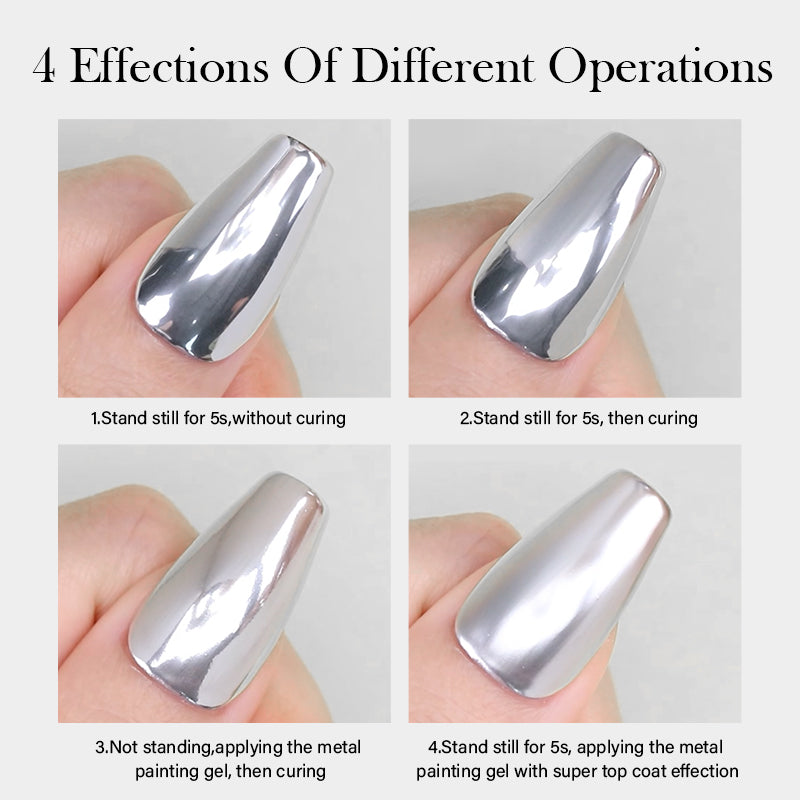 Super Shine Silver Metal Painting Gel